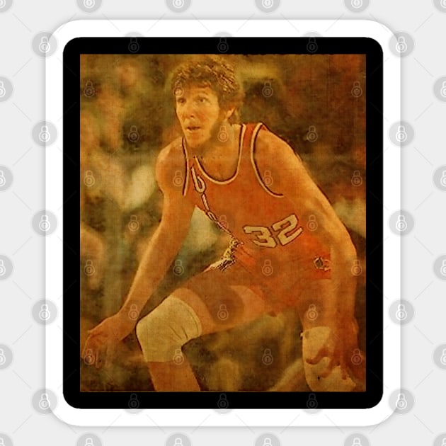 Bill Walton Aged Poster Sticker by Hirasaki Store